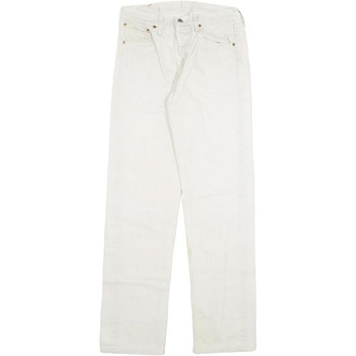 LEVI'S 501XX Mens Jeans White Regular Straight Denim W28 L32 Classic Button Fly