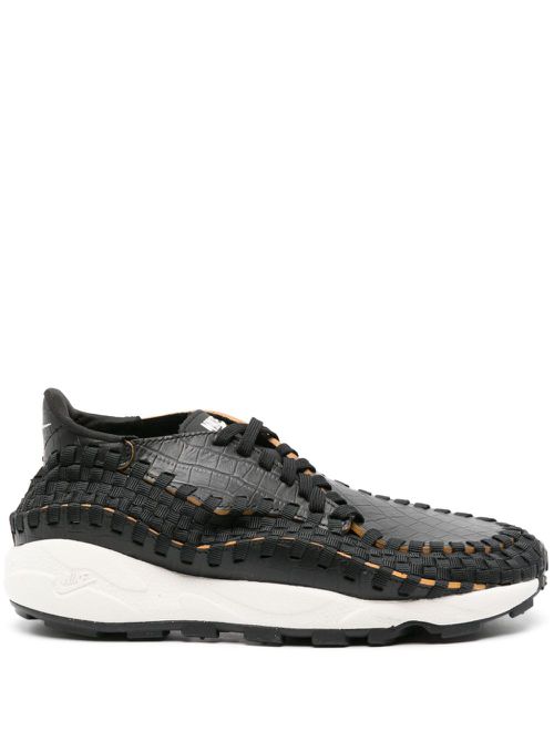 Air Footscape Woven leather sneakers - Black