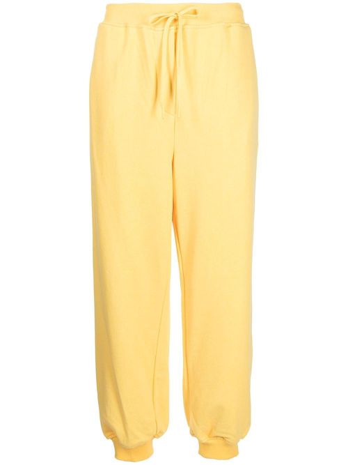 Drawstring cuffed joggers - Yellow