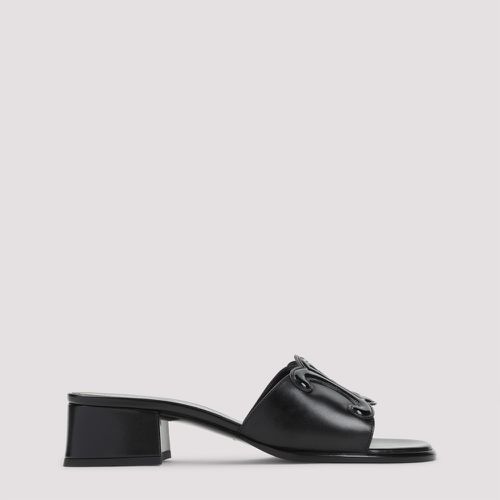 Black Logo Sandals