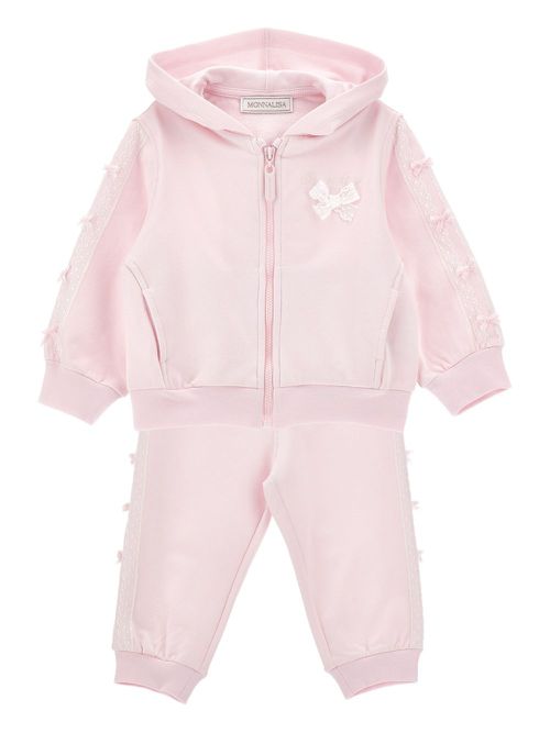 Bow-detail tracksuit - Pink