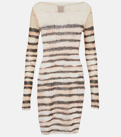 X KNWLS striped minidress