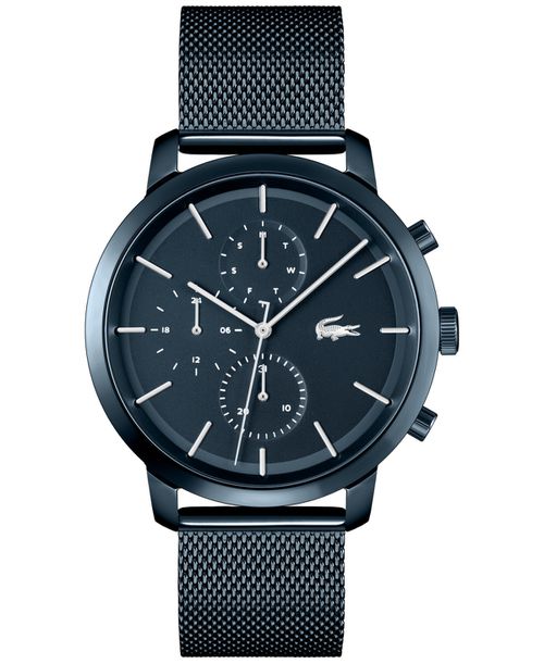 Men's Replay Blue-Tone Stainless Steel Mesh Bracelet Watch 44mm - Blue
