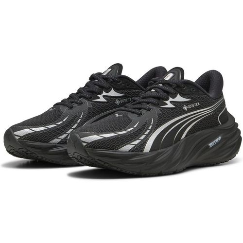 Puma Womens Velocity Nitro 4 GorE-Tex Running Shoes in Black-Si