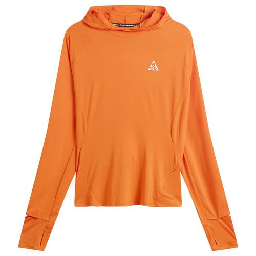 Women's ACG Trail UV Hooded Mid Layer Fleece Safety Orange/Summit White
