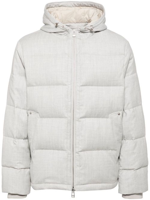 Hooded padded jacket - Grey