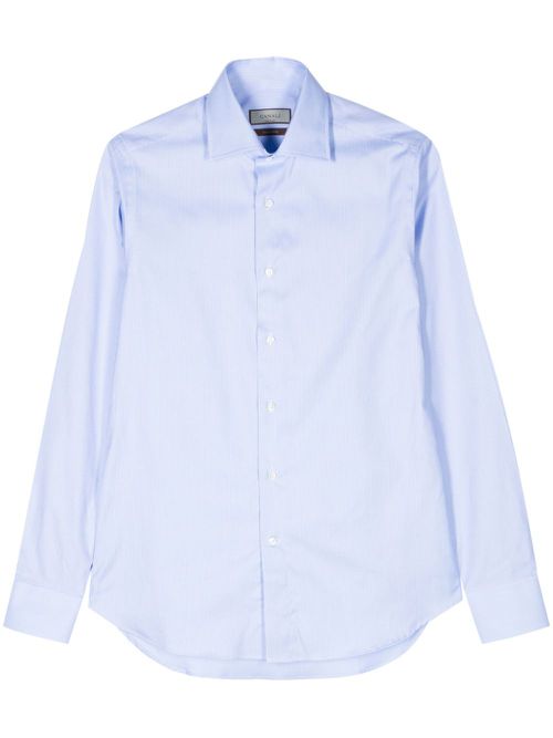 Long-sleeve cotton shirt - Blue