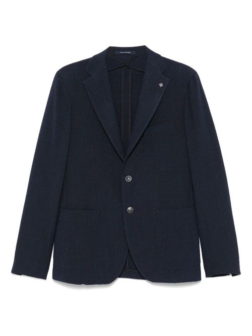 Textured blazer - Blue