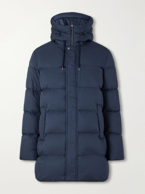 Arendelle Quilted Shell Hooded Down Jacket