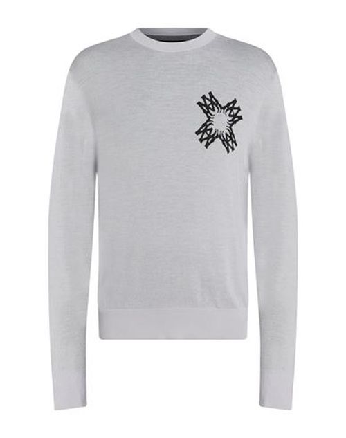 Man Sweater Light grey Size XXXL Wool, Viscose