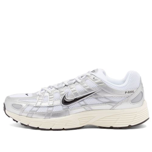 Nike P-6000 Sneaker in White/Black/Silver