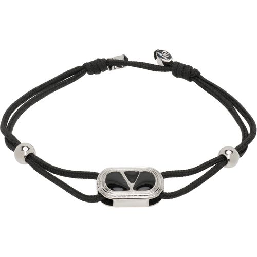 Ovalette Enameled Logo Bracelet