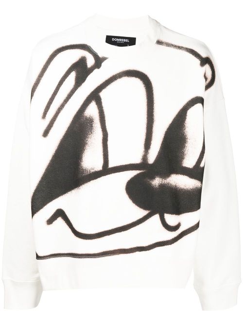 Yuge cartoon-print sweatshirt - White