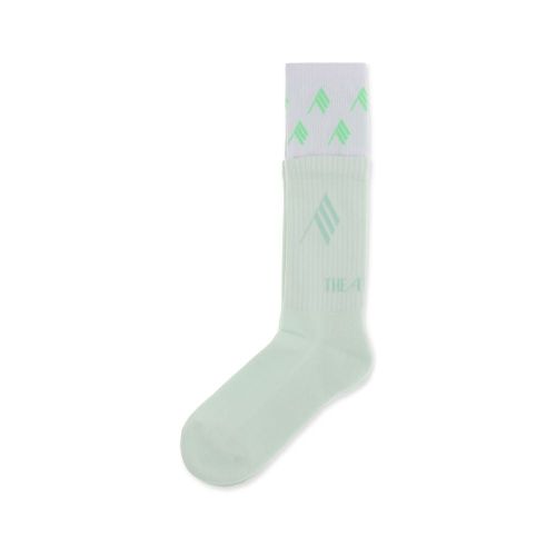Logo-Printed Cotton Socks — White