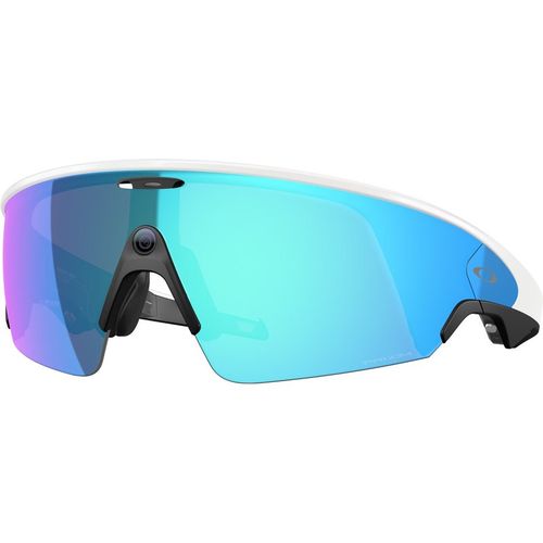 Oakley Unisex Oakley Meta OW8001 Vanguard 800106 Smart Glasses O_matter White Grey Geometric Mirrored Priz