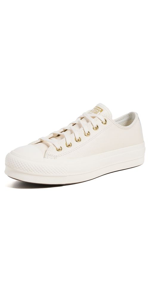 Chuck Taylor All Star Lift Platform Gold Sneakers Egret/Gold