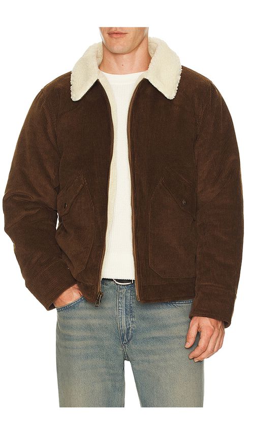 Schott Corduroy Delivery Jacket in Brown. XXL/2X. Also in L, M, S, XL/1X