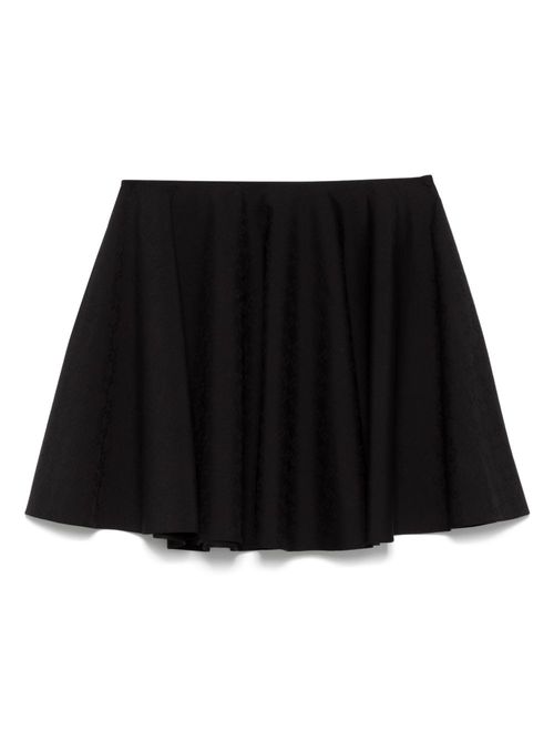 Logo-jacquard mini skirt - Black