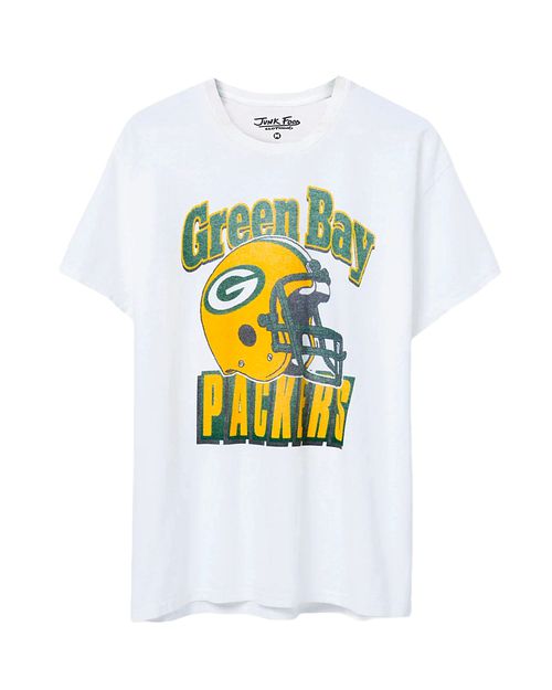 Unisex Nfl Green Bay Packers Throwback Helmet Flea Market Tee