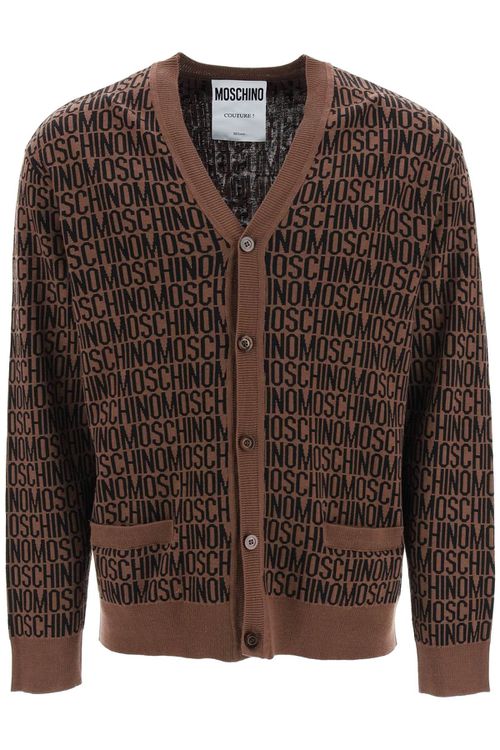 -Cardigan Logo All Over-Uomo