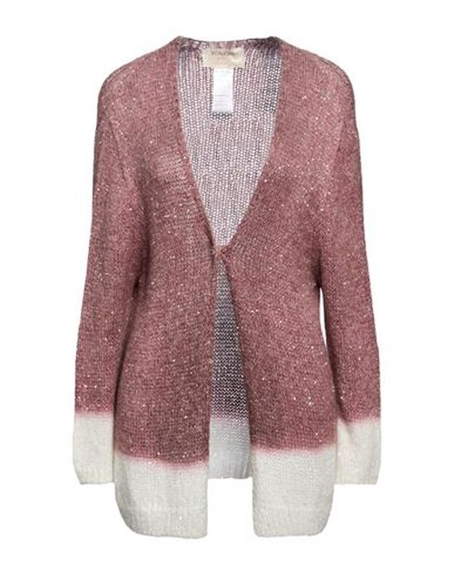 Woman Cardigan Mauve Size M Polyamide, Acrylic, Polyester, Mohair wool, Wool