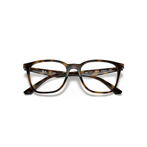 Ray-Ban Rb7177 Optics Optical Havana Frame Clear Lenses Polarized 51-18