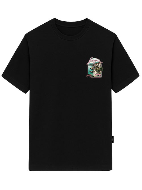 Magiri ur Mur Printed T-hirt in Black - Black