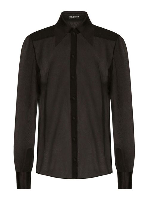 Semi-Sheer Mesh Shirt