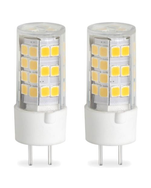 Pack Of 2-LED Mini T4 Dimmable Bi-Pin Base (Gy6.35) Light Bulb