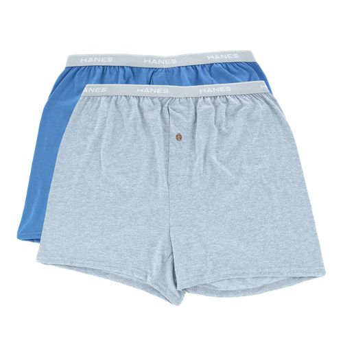 Men's Exposed Waistband Knit Boxer Underwear (2 Pack)