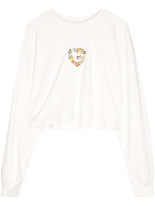 Logo-print cotton T-shirt - Neutrals