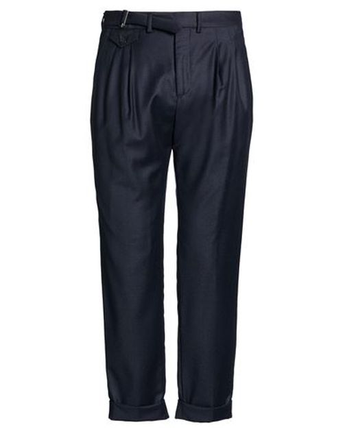 Man Pants Midnight blue Size 40 Virgin Wool, Elastane