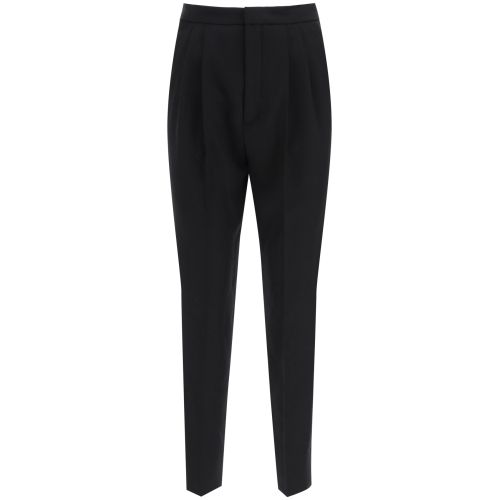 Tapered tailored trousers - Black