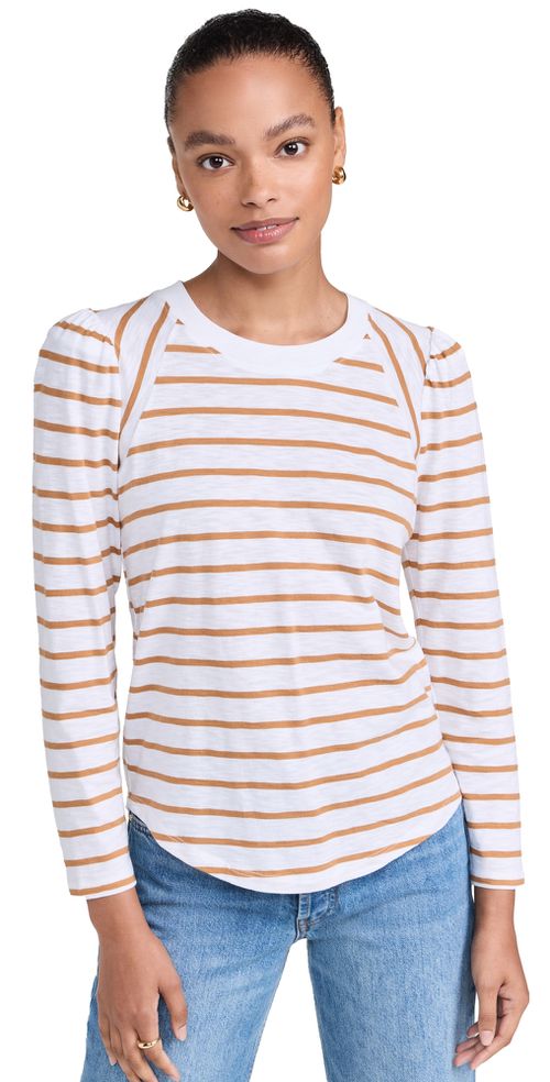 Mason Baseball Tee White Camel