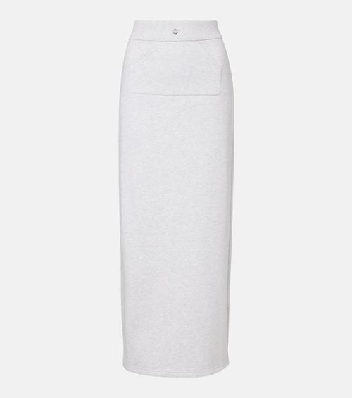 Cotton-blend maxi skirt