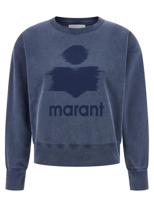 Logo-Printed Cotton Sweatshirt — Blue