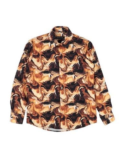 Kid Boy Shirt Camel Size 10 Polyester, Elastane