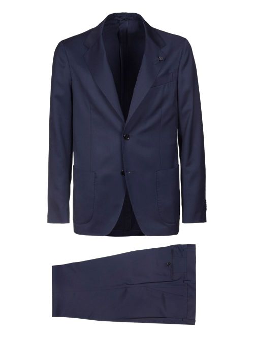 Virgin-wool two-piece suit - Blue