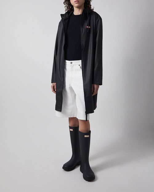 Hunter Coat Andrea PU Rain Black