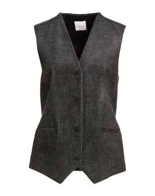 Chocolat Woman Tailored Vest Charcoal Size 2 Viscose