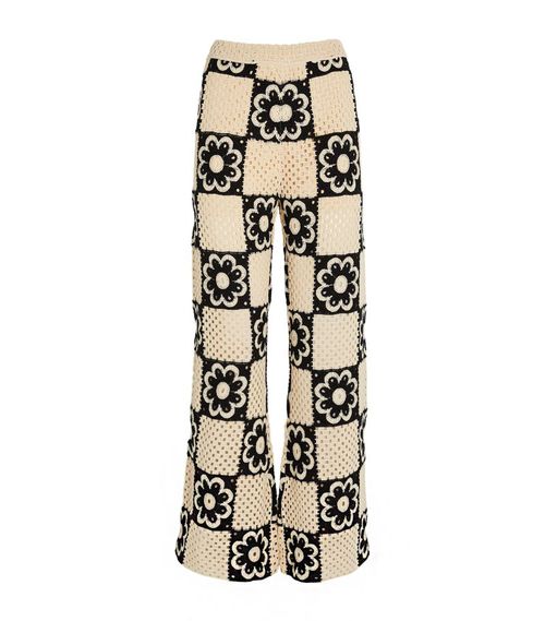 Crochet-Knit Trousers