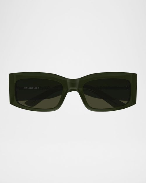 Logo-Print Rectangle Sunglasses