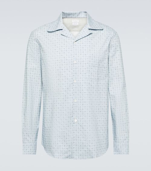 Brunello Cucinelli Printed cotton shirt