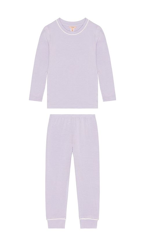 Eberjey Kids Printed Long Paj in Lavender. - 6 also