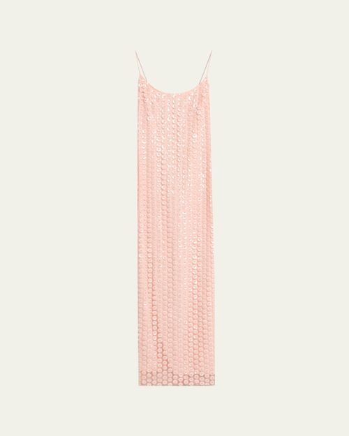 Isis Floral Sequined Slip Gown