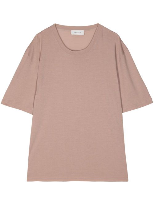 Short-sleeve cotton T-shirt - Brown