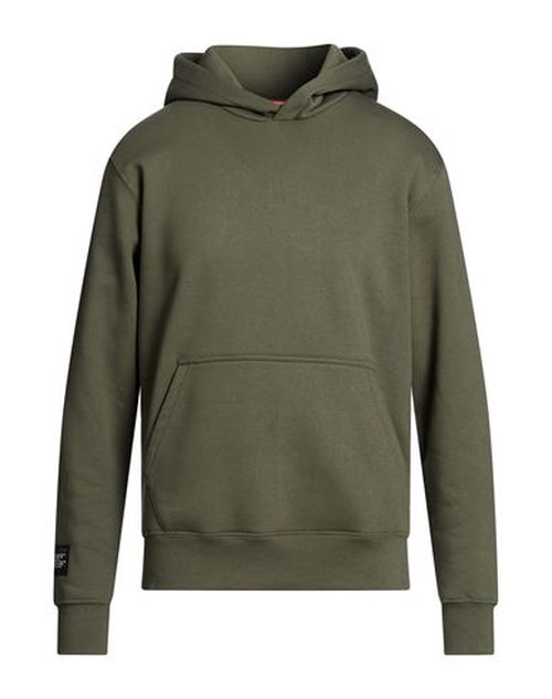 Man Sweatshirt Military green Size L Cotton, Polyester