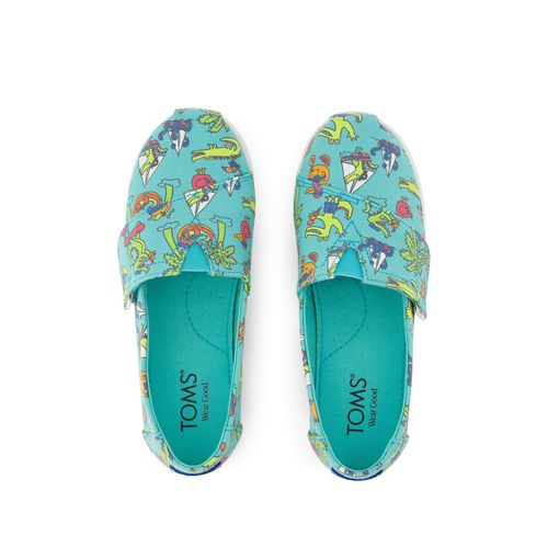 Kid's Alpargata Classic Kids Shoe Aqua Glow in the Dark Miami Alligators