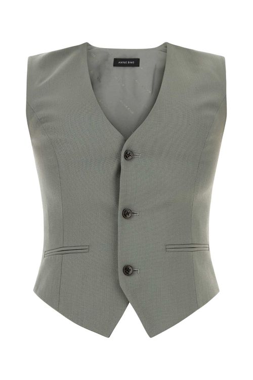 Grey Gabardine Mario Vest Desertsage Giacche E Gilet - Women