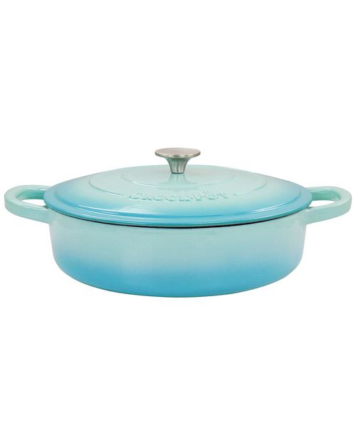 Crock-Pot Artisan 5Qt Enameled Cast Iron Braiser Pan With Lid